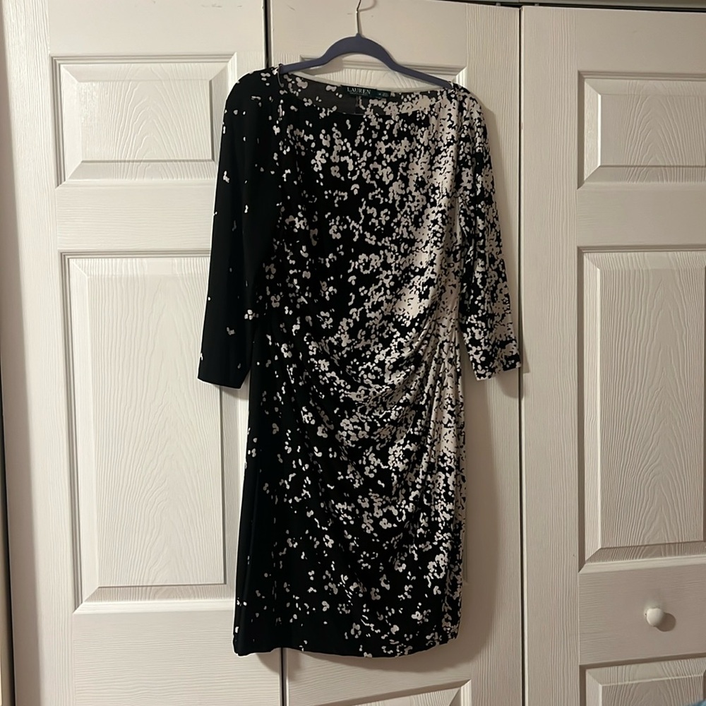 Ralph Lauren Black and White Women's Dress
